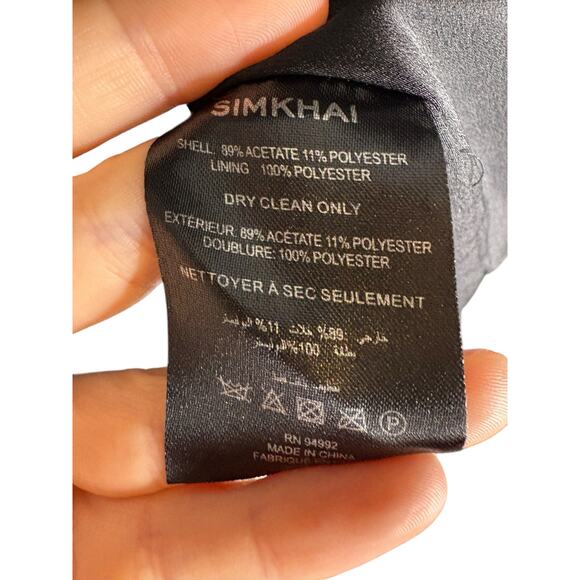 Jonathan Simkhai Cameron Mini Dress One Shoulder Sexy Party Cocktail Classy Sz 0 - Picture 7 of 11